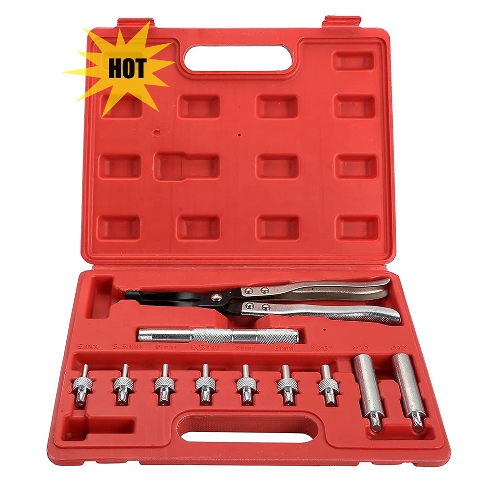 VIKTEC Valve Stem Seal Remover and Installer Valve Stem Seal Removal Tool Car Engine Repair Kit