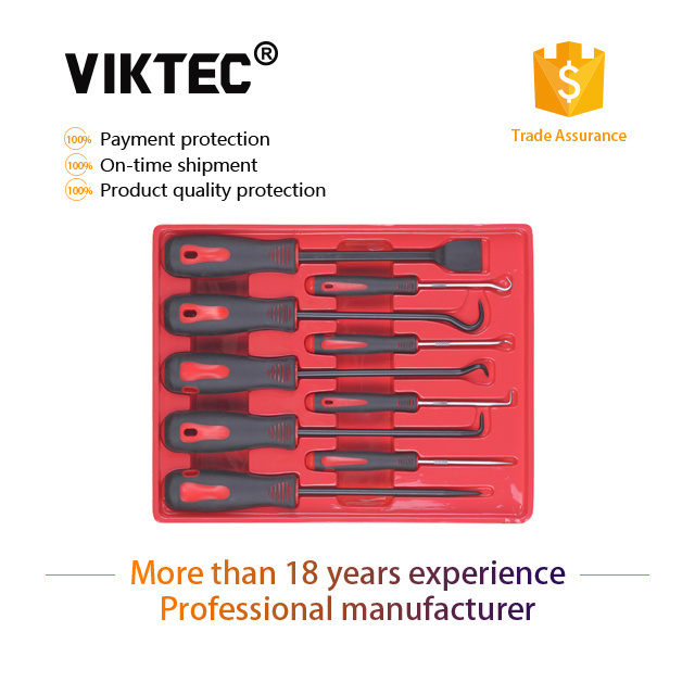 9pc Scraper, Hook and Lock Pick Tool Set (VT01118)