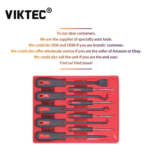 9pc Scraper, Hook and Lock Pick Tool Set (VT01118)