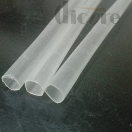 High Temperature Clear/Black Heat Shrink PVDF Tubing KYNAR inch 3/64 1.2mm Tubing