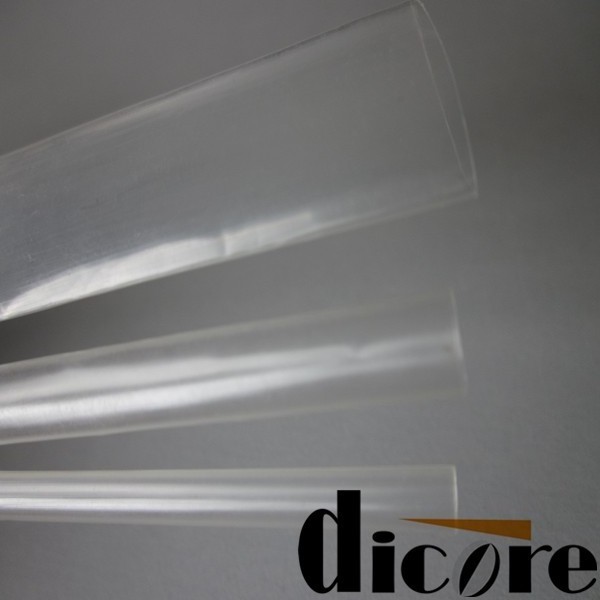 High Temperature Clear/Black Heat Shrink PVDF Tubing KYNAR inch 3/64 1.2mm Tubing