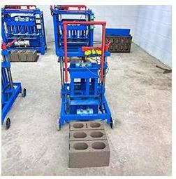 Manual Semi Automatic Smart Paver Hollow Cement Concrete Block Brick Making Machine Interlocking Compressed 2 Persons Equipment