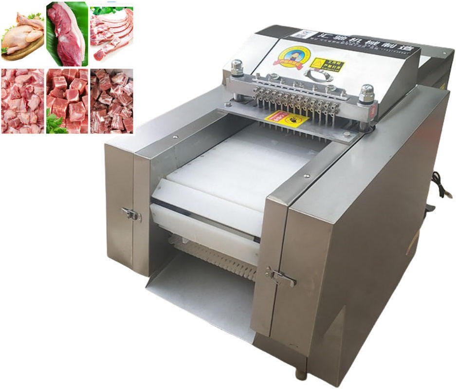 Hot Sale Automatic Chicken Duck Fish Frozen Meat And Bone Cuber Meat Cutting Machine