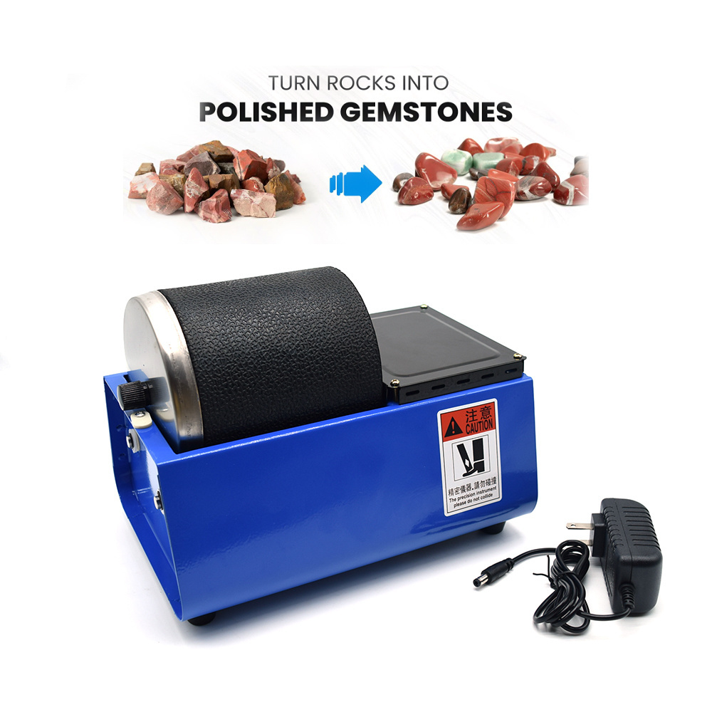 Small  Automatic Silicone Roller Polishing Jewelry Tools Equipment Micro Polishing Tumbler Small Rock Tumbler Polishing Machine