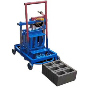 Manual Semi Automatic Smart Paver Hollow Cement Concrete Block Brick Making Machine Interlocking Compressed 2 Persons Equipment