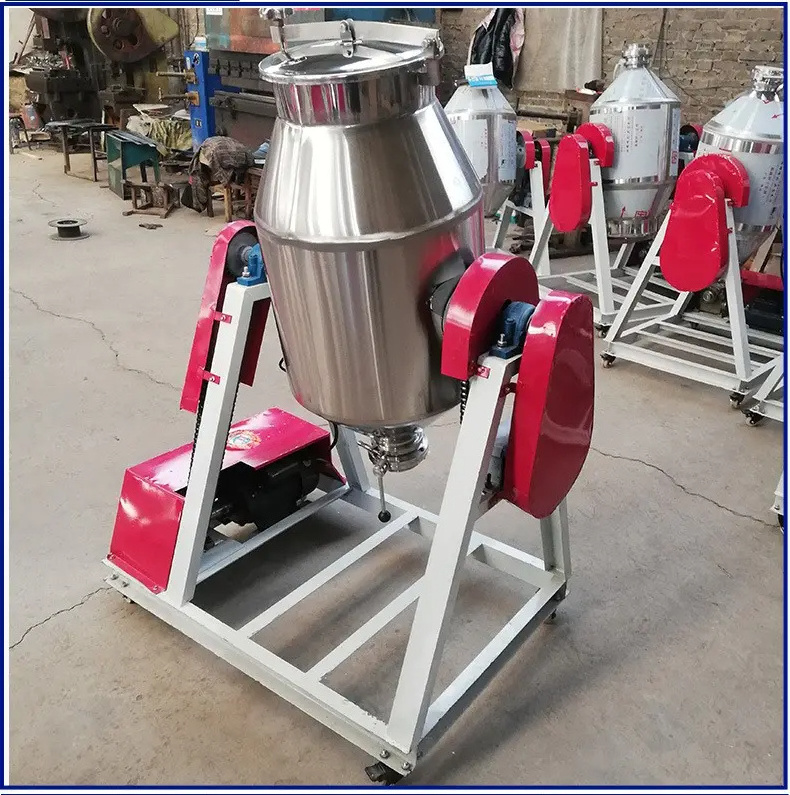 Industrial food dual-purpose dry powder rotary drum mixing mixer