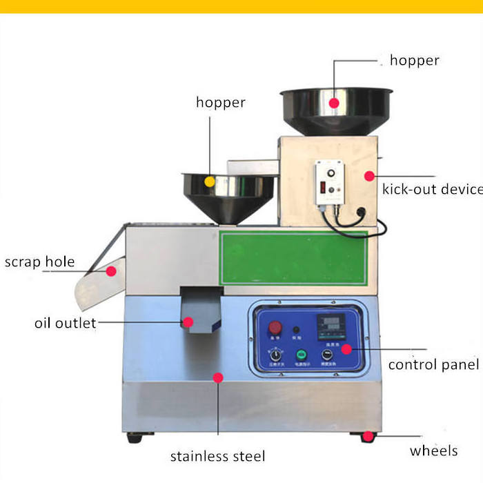 Commercial Cold Peanut Coconut Olive Oil Press Machine Pressing Extracting Machine Oil Mill Making