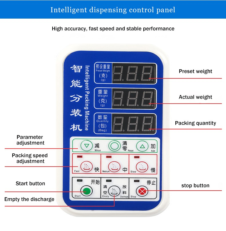 Automatic 10-500g Quantitative Tea Herb Spice Powder Small Weighing Packaging Machine Granule Powder Filling Machine