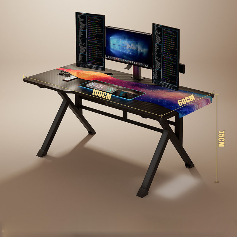 DIDANLI Z Shape  Gaming Table Con Rgb Luz Hot Selling Computer Desk Game Table Mesas Gamer