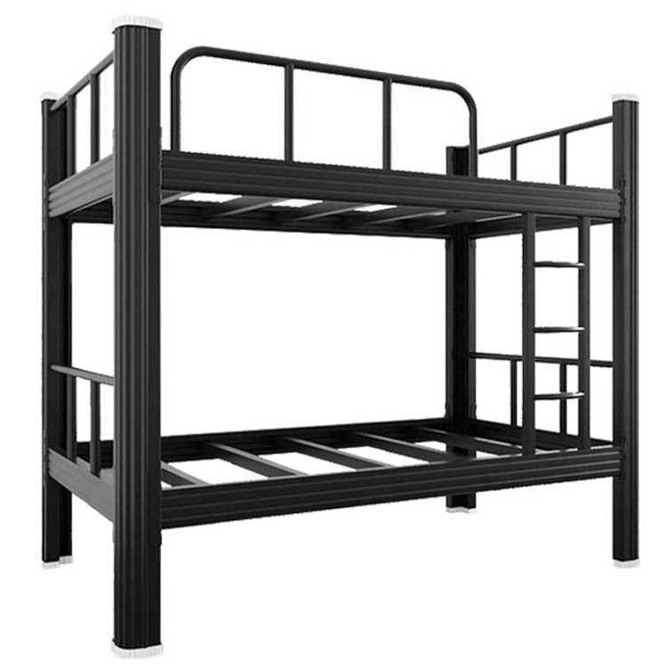 Free Sample Cheap Yi Strong Small Full Size Twin Over Double Bottom Metal Bunk Bed For Adult Under the bed with cabinet