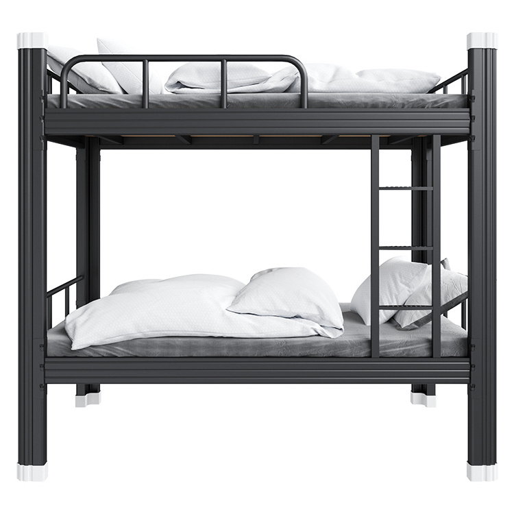 Free Sample Cheap Yi Strong Small Full Size Twin Over Double Bottom Metal Bunk Bed For Adult Under the bed with cabinet