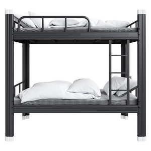 Free Sample Cheap Yi Strong Small Full Size Twin Over Double Bottom Metal Bunk Bed For Adult Under the bed with cabinet