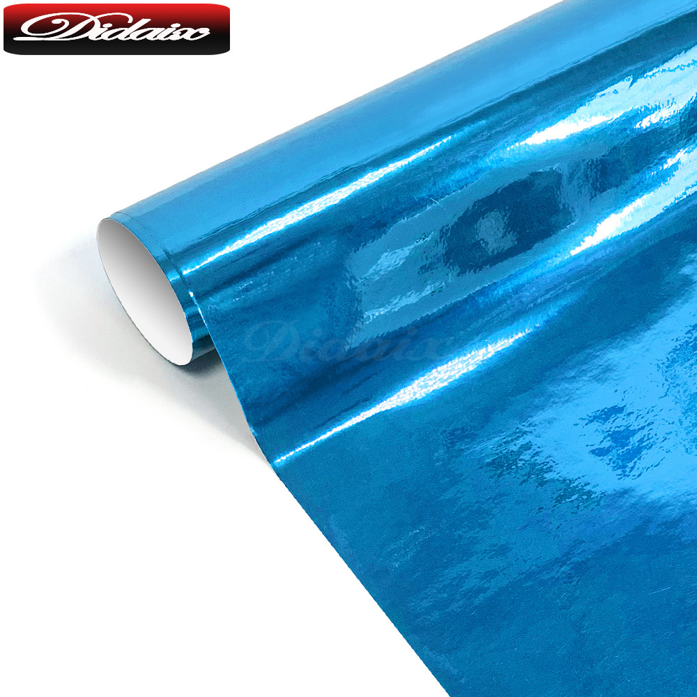 Didaix Factory Price Self Adhesive Car Wrap Vinyl Super Glossy Metallic Mirror Chrome Auto Vehicle Car Film