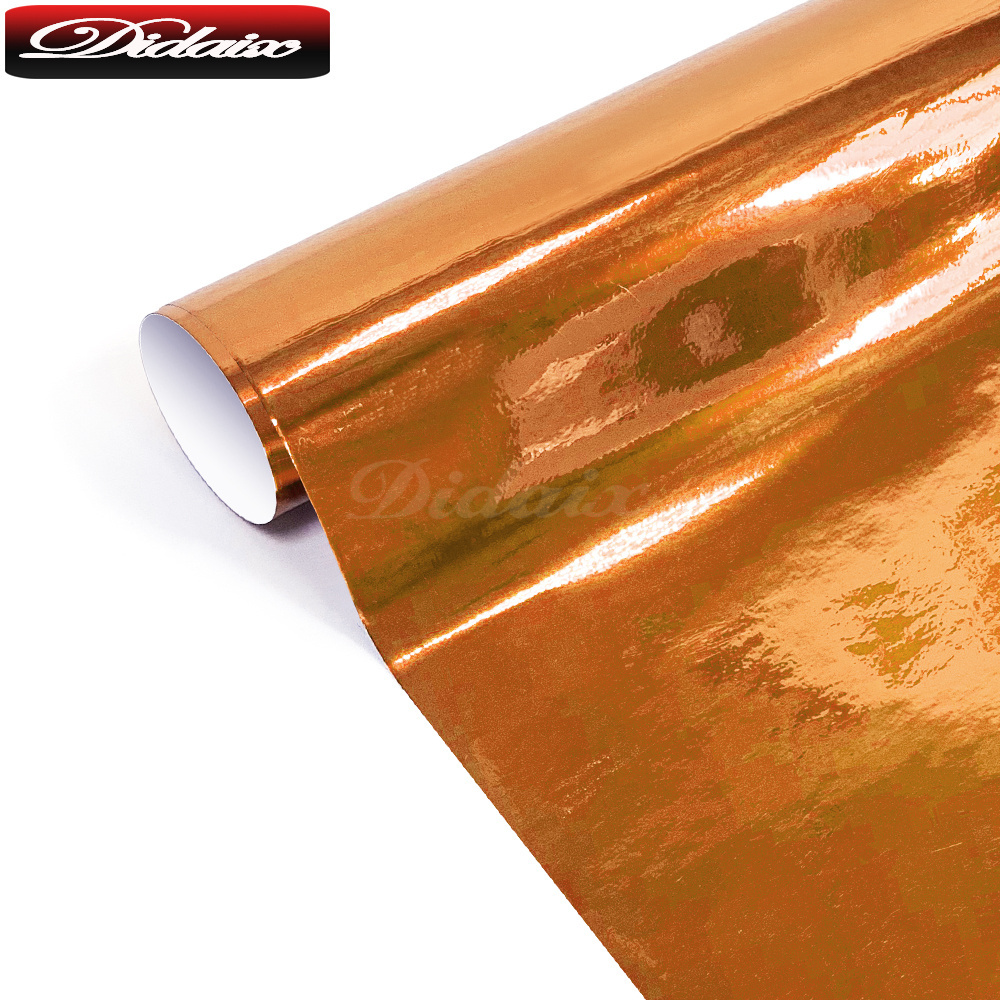 Didaix Factory Price Self Adhesive Car Wrap Vinyl Super Glossy Metallic Mirror Chrome Auto Vehicle Car Film