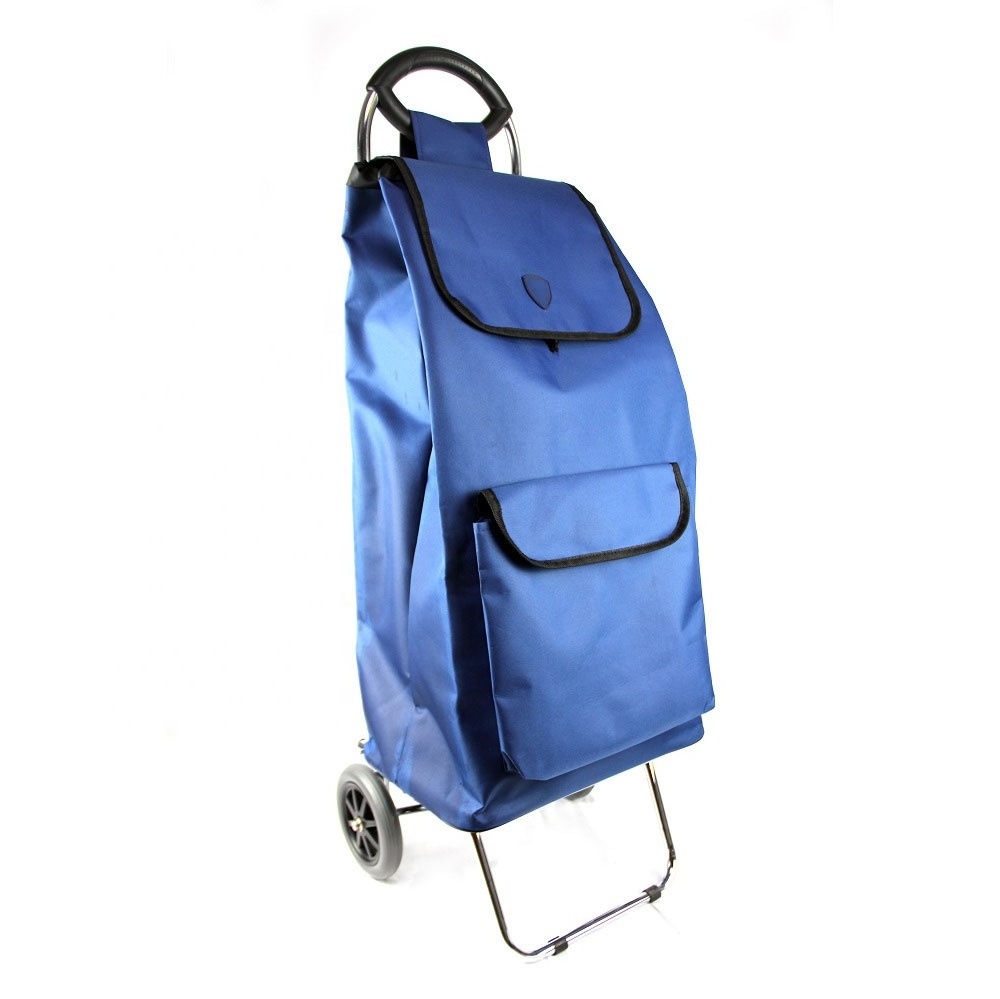 Wholesale 600D Polyester Folding Shopping Cart Trolley Bag Shopping Trolley bag luggage