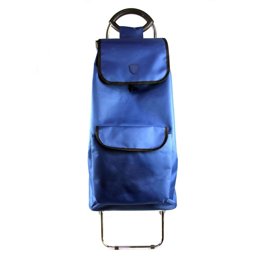 Wholesale 600D Polyester Folding Shopping Cart Trolley Bag Shopping Trolley bag luggage