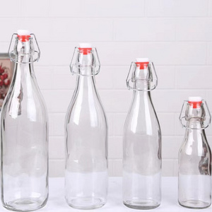 60ml 150ml 250ml 500ml 750ml 1000ml Swing Top Clear Glass Bottles Brewing Bottles