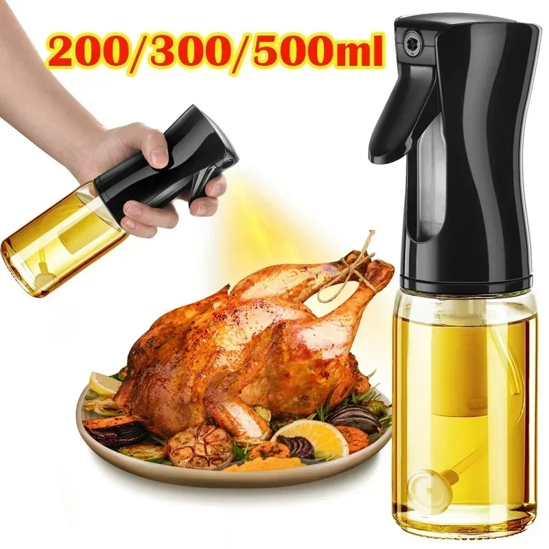 Oil Sprayer for Cooking 200ml Glass Olive Oil Sprayer Mister Olive Kitchen Gadgets Accessories for Cooking Oil Sprayer Bottle