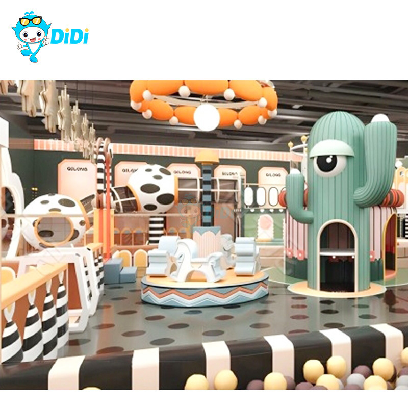 Didi Amusement Equipment Children Indoor Playground Playhouse High Rope Course Jungle Gym For Kids With Low Price