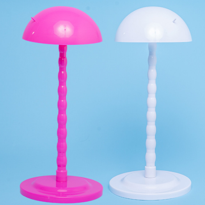 Wig Model Hat and hair Bracket Plastic Mushroom Rack Manufacturer Direct Sale Support Receiving Portable 30cm