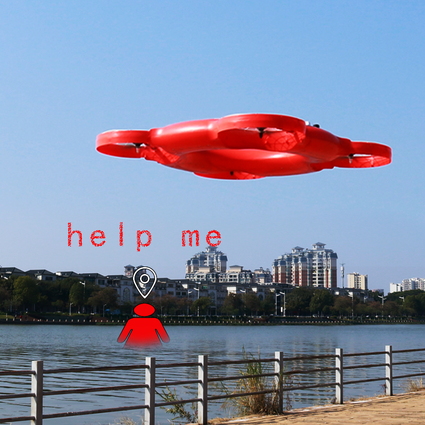 Emergency Rescue Remote Control smart lifebuoy TY-3R Flying Life Raft for High-Efficiency Rapid Rescue in Water Areas