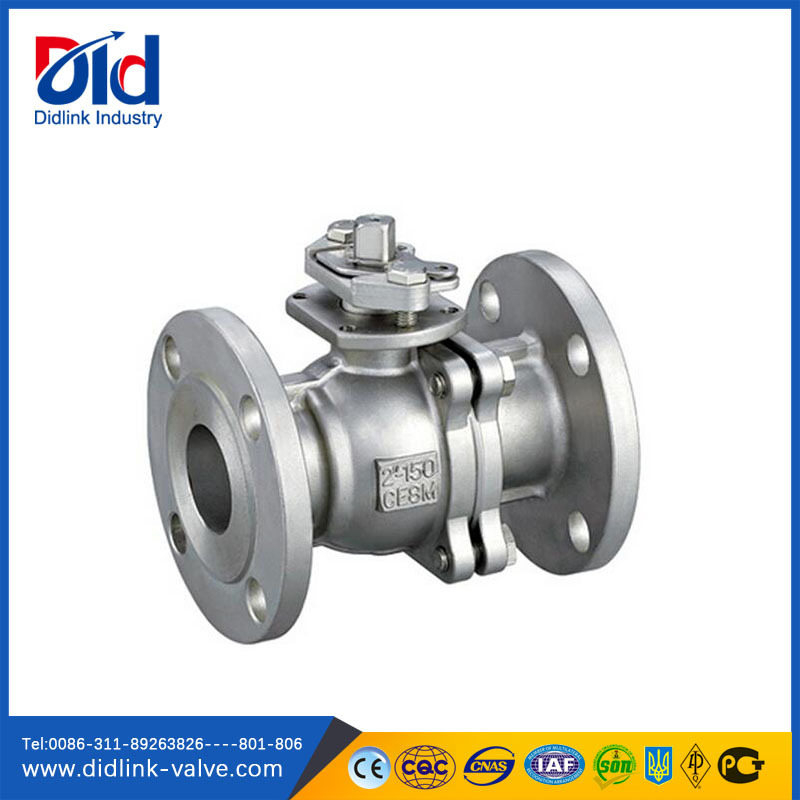 Stainless Steel 2PC JIS 10K CF8 Full Port Electrical Actuated Flanged Floating Ball Valves