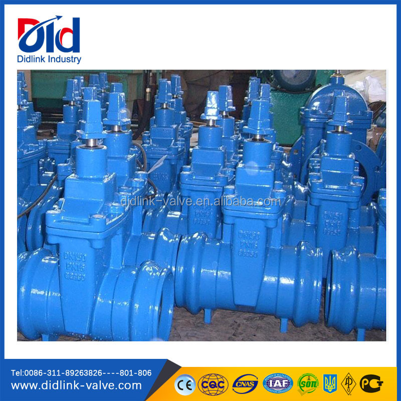 With Price 50mm Cast Iron Pn16 Dn100 Water Din 3352 F4 Resilient Seated Gate Flanged Valve