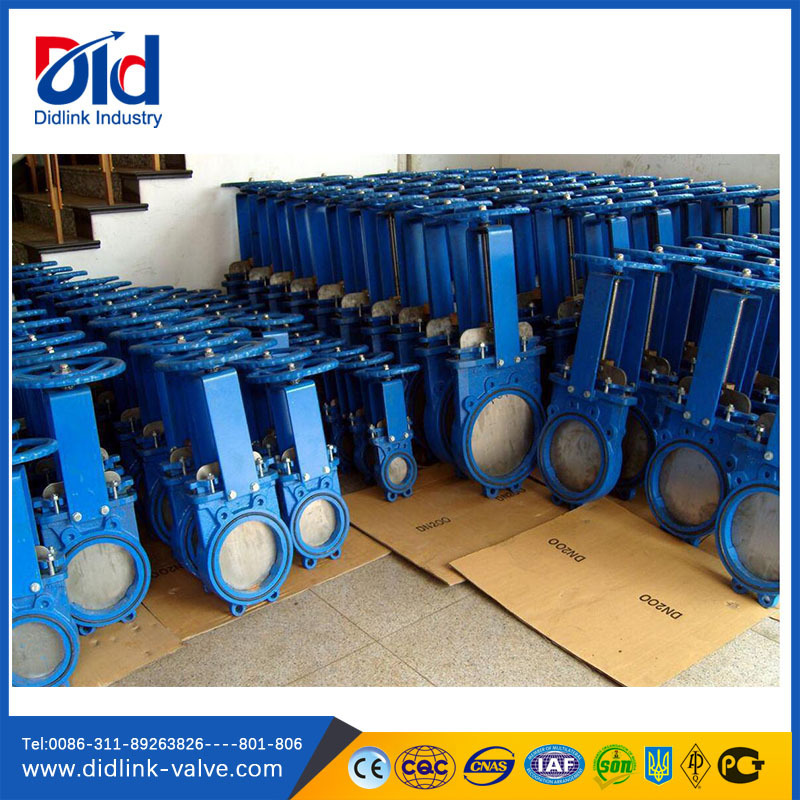 80mm Ppr Pvc Plastic Water Seal Resilient Seated Slide Manual Hydraulic Knife Gate Valve Drilling