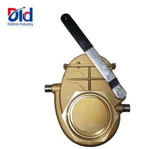 China supply manual operated brass or bronze wafer type knife gate valve rising stem