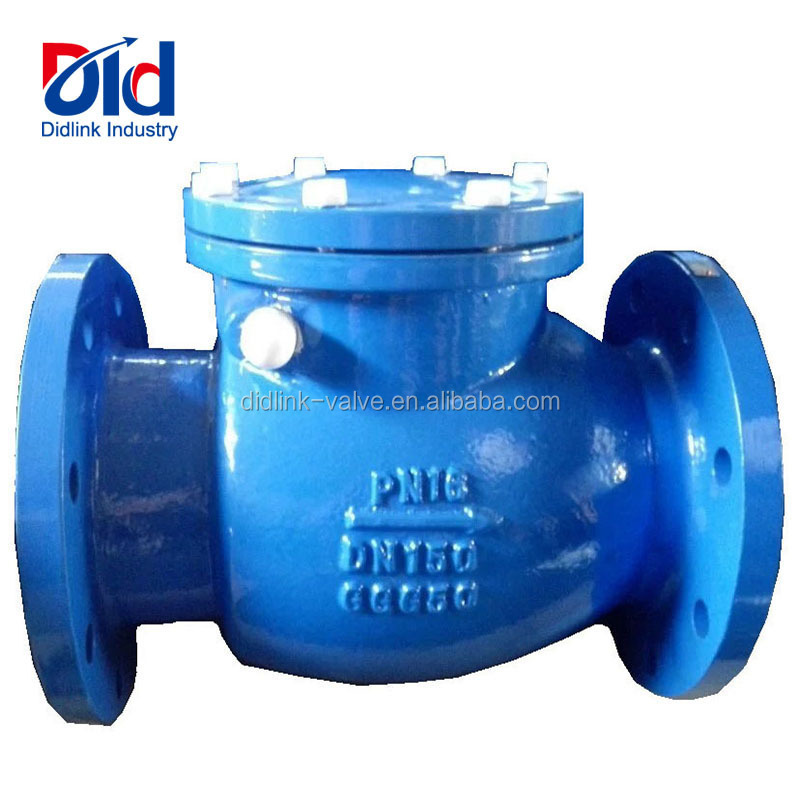 Spring PN16 DN150 GGG50 Water Ball Cast Iron Wafer Swing Metal Check Valve