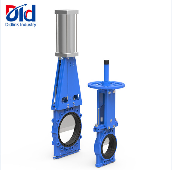 Professional Manufacture Pneumatic Slide Cast Steel Knife Gate Valve