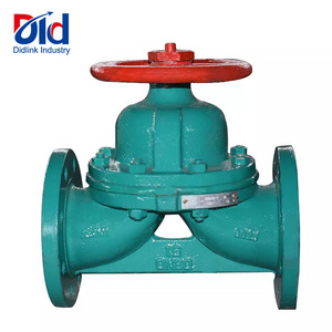 Cast Iron Carbon steel rubber PTFE PFA NBR lined diaphragm valve