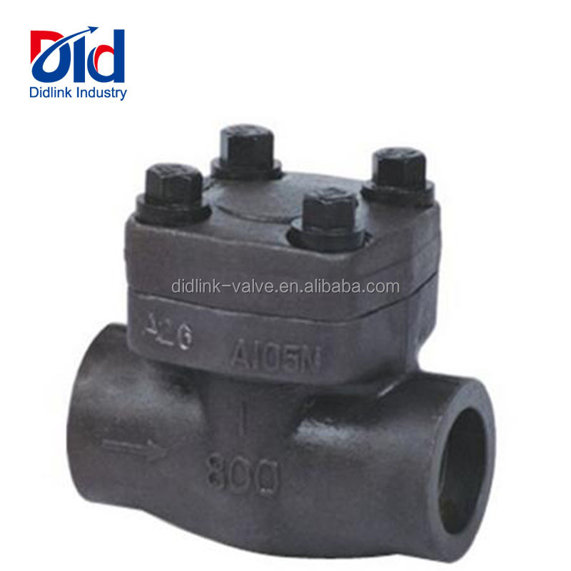 High Pressure China Factory 150 800 Pornd Grade Forging A105 Forged Steel Check Valve 1 2