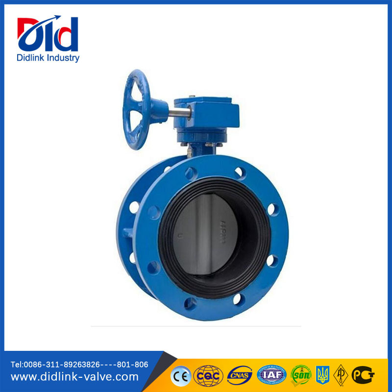 V Ball Fully Lugged Norri 100mm Cast Iron Epdm Seat Flanged Butterfly Valve Actuator Gear Box