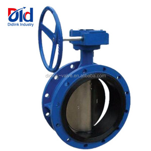 V Ball Fully Lugged Norri 100mm Cast Iron Epdm Seat Flanged Butterfly Valve Actuator Gear Box