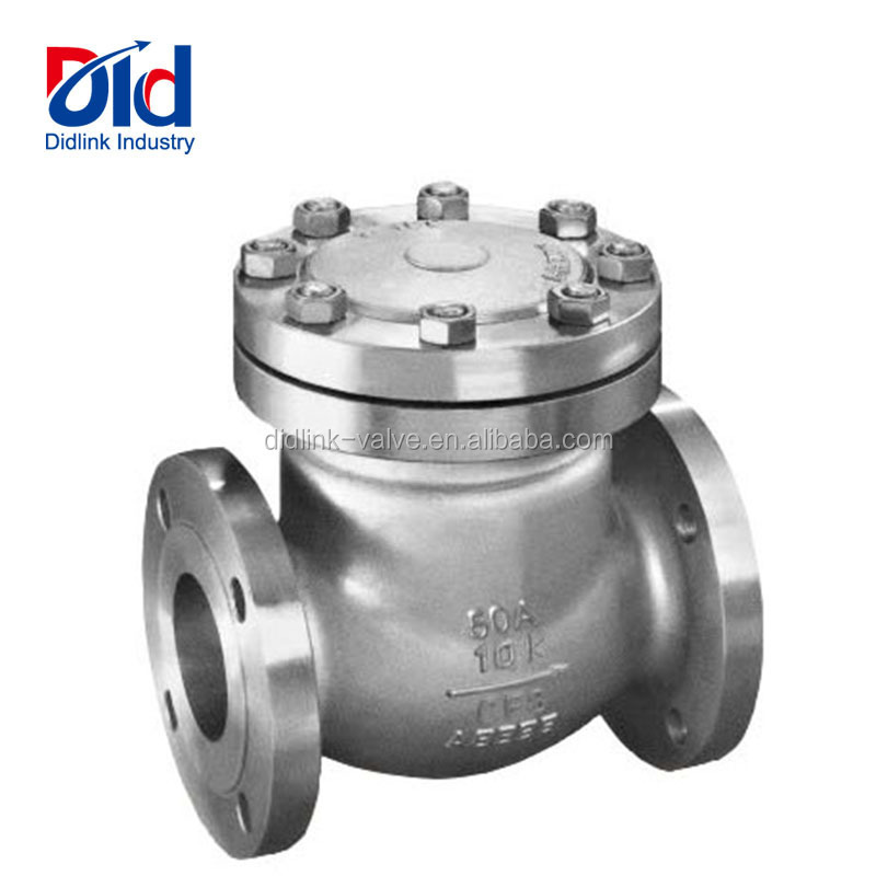 Stainless Steel JIS CF8 50A 10K Flanged Non-Reture Swing Hydraulic Check Valve Price