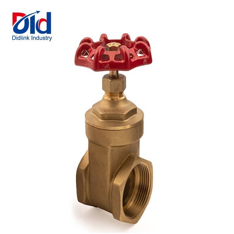 Low Price Resilient Seated Metal Sealing With Colorful Handle 200WOG Low Temperature Brass Gate Valve