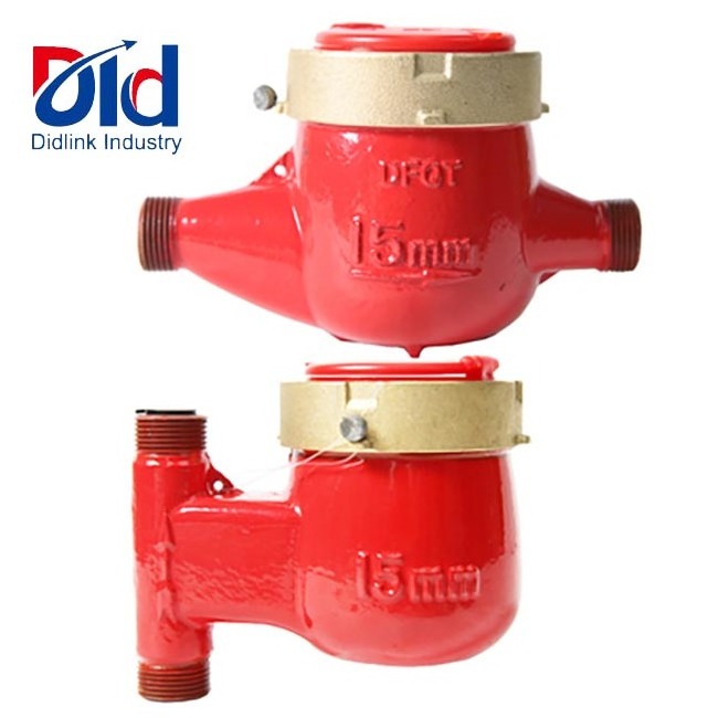 DN20 Best Quality horizontal hot water meter rotor wet hot water meter