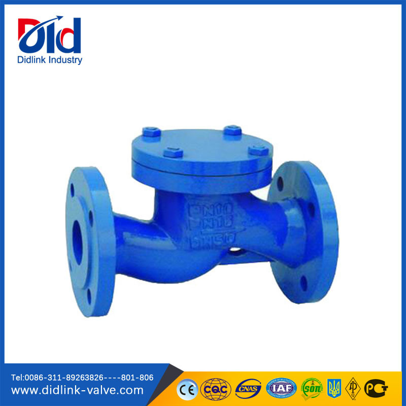 Spring PN16 DN150 GGG50 Water Ball Cast Iron Wafer Swing Metal Check Valve