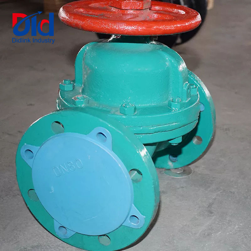 Cast Iron Carbon steel rubber PTFE PFA NBR lined diaphragm valve