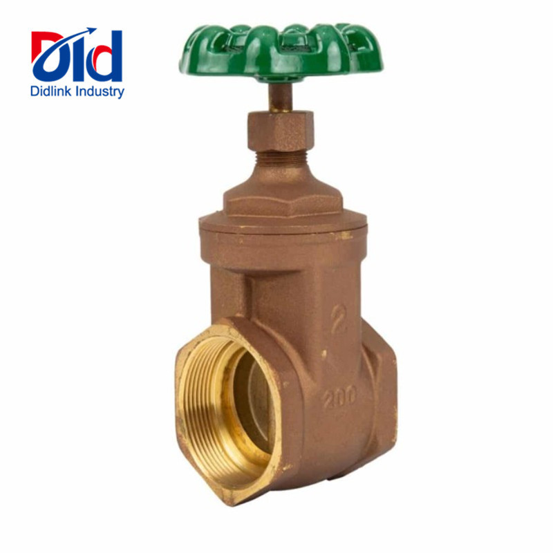 Low Price Resilient Seated Metal Sealing With Colorful Handle 200WOG Low Temperature Brass Gate Valve