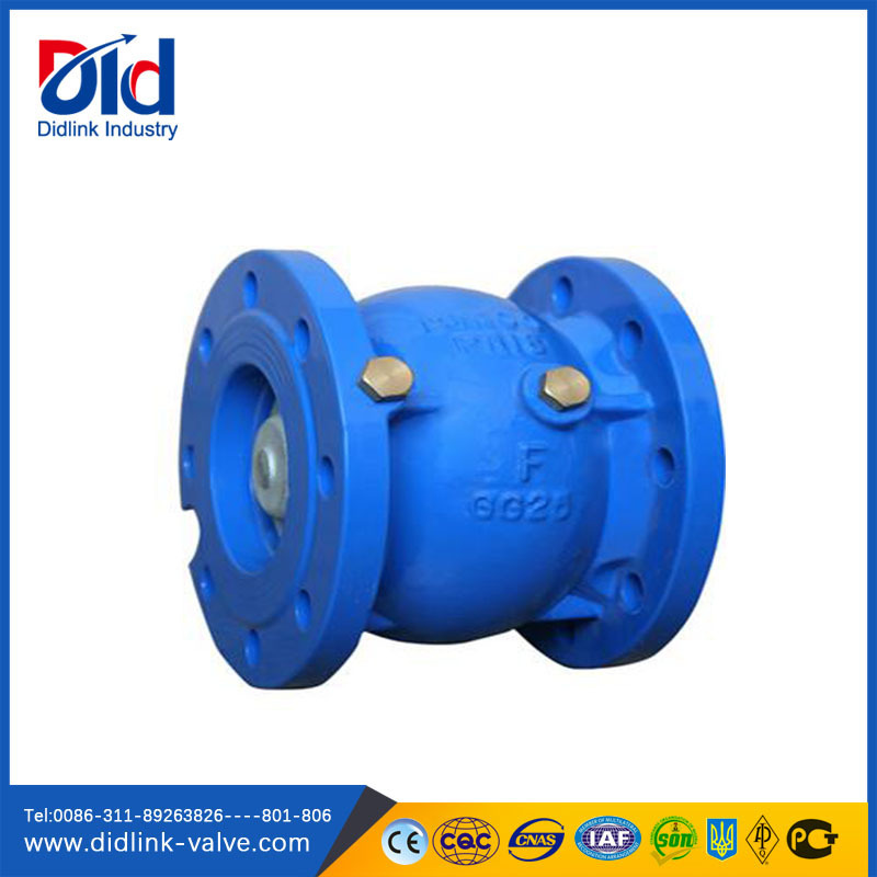 Spring PN16 DN150 GGG50 Water Ball Cast Iron Wafer Swing Metal Check Valve