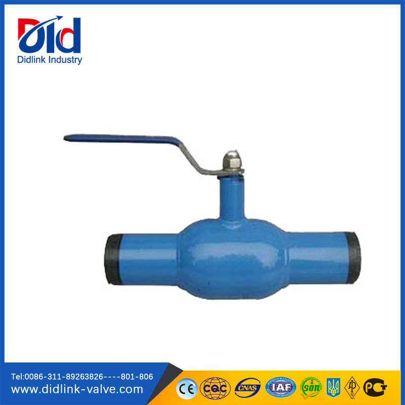 Stainless Steel 2PC Internal Thread Handle Lock Through Water Oil and Gas Ball Valve