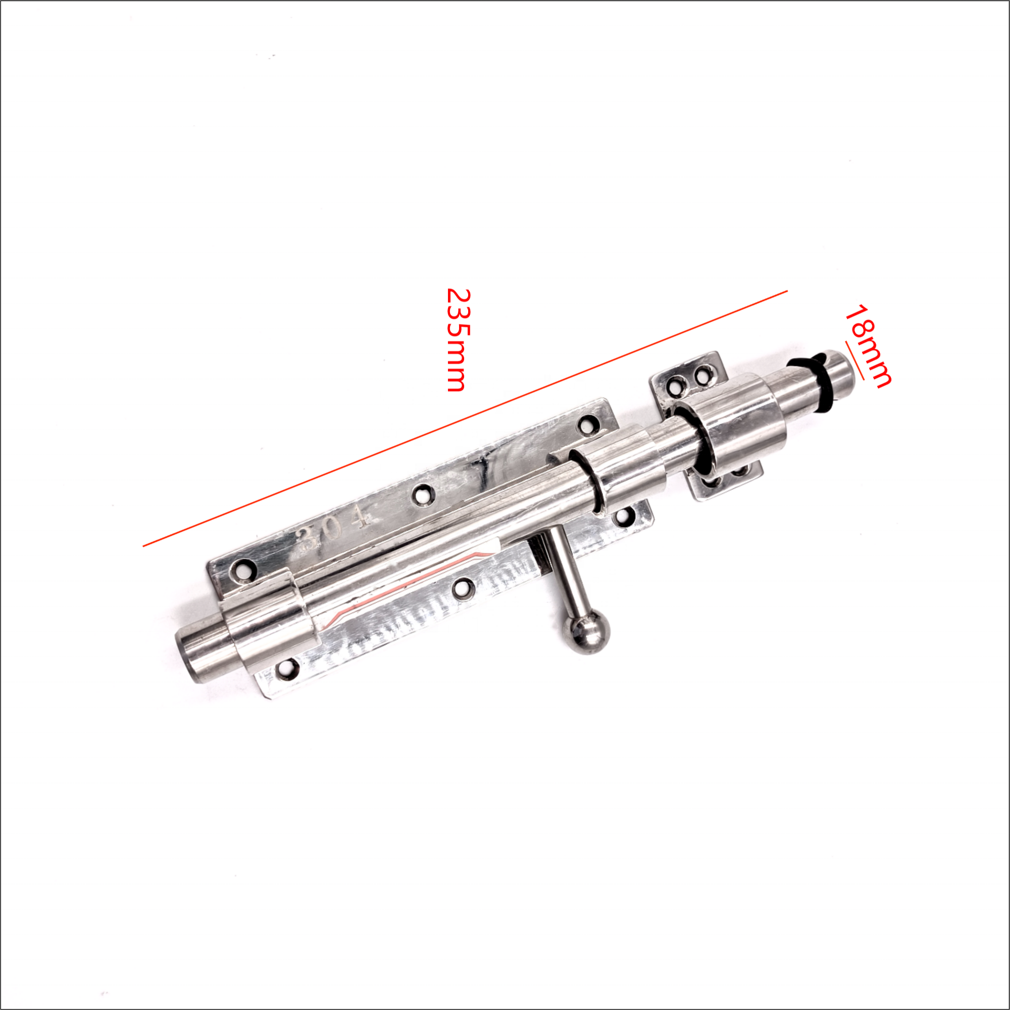 Sliding Door Latch 23.5 CM Long Bolt Stainless Steel Door Bolt