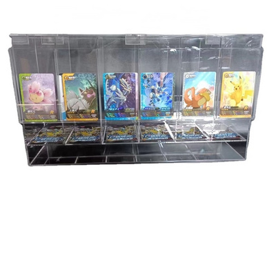 Wholesale 6 Slot Acrylic Card Booster Pack Dispenser  Dragonball Booster Box Acrylic Case  Pokemon Booster Acrylic Cases