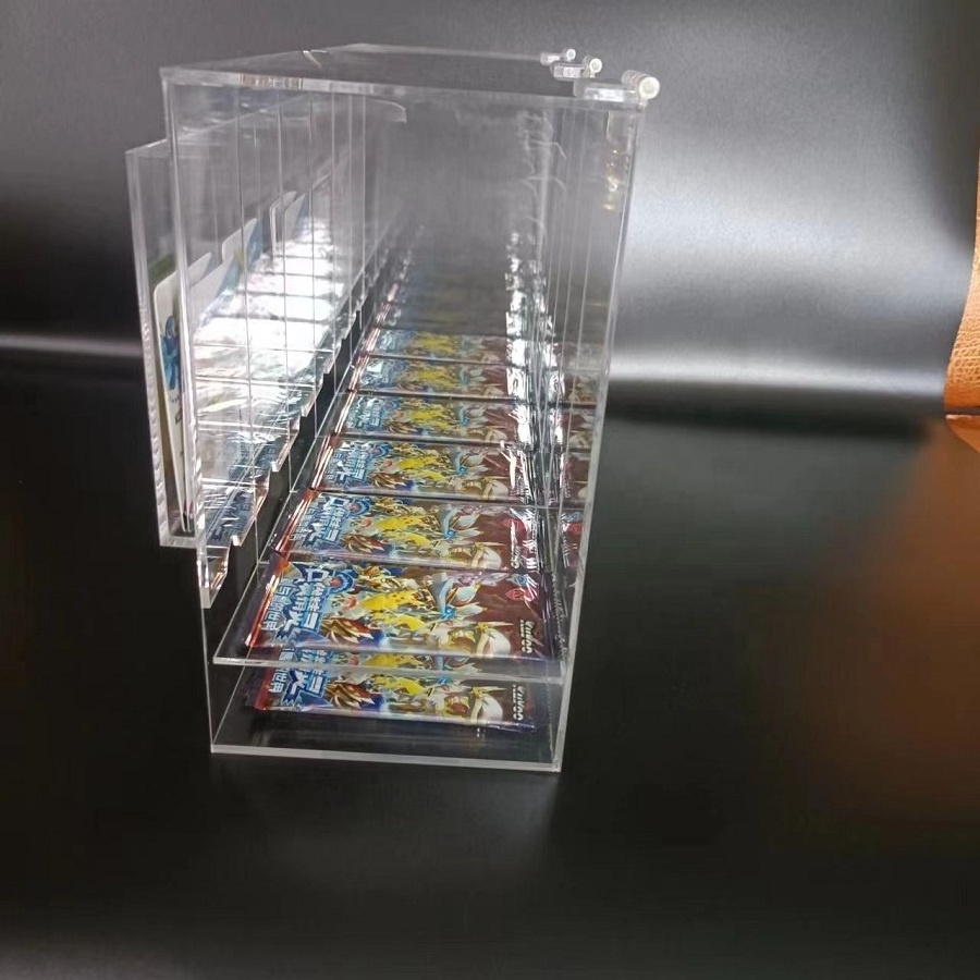 Wholesale 6 Slot Acrylic Card Booster Pack Dispenser  Dragonball Booster Box Acrylic Case  Pokemon Booster Acrylic Cases