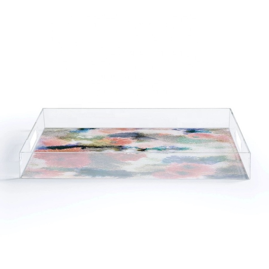 Customized Acrylic Special Tray,  Acrylic Clear Bed Tray,  Acrylic Lucite Serving Tray