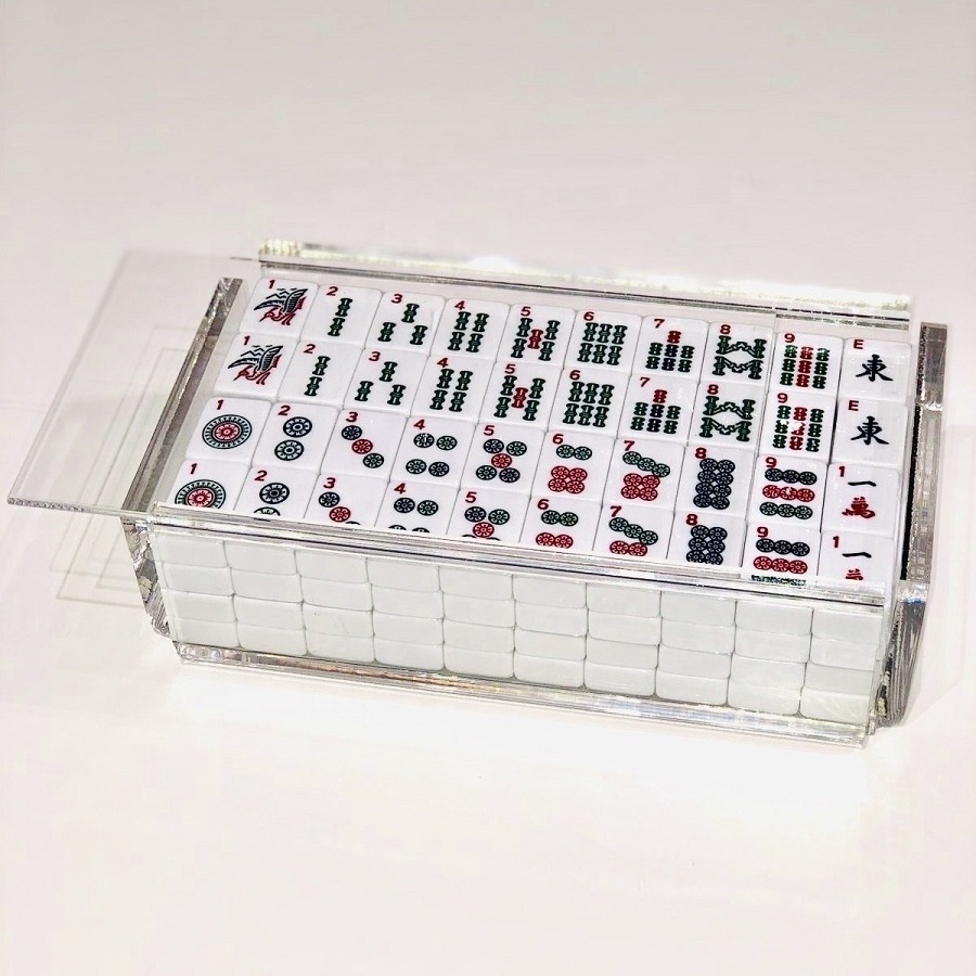 Judaica Acrylic Game Box for Mahjong