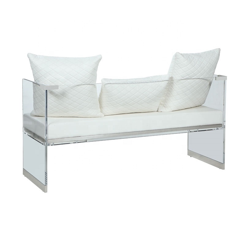 China Factory Custom Luxury Acrylic Bench with Back