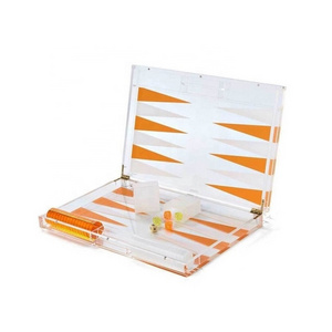 Lucite Acrylic Backgammon Set as Judaica Gifts